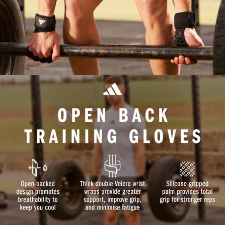 ถุงมือ Open Back Training ADIDAS ADGB-15061 สีดำ ไซส์ S_5